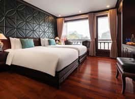 2-Day: Halong Lan Ha Bay 5 Stars Cruises w/Balcony & Bathtub side 1