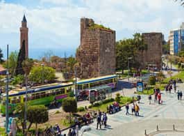 Antalya: Old City Tour w/Boat Trip, Cable Car & Waterfalls side 1