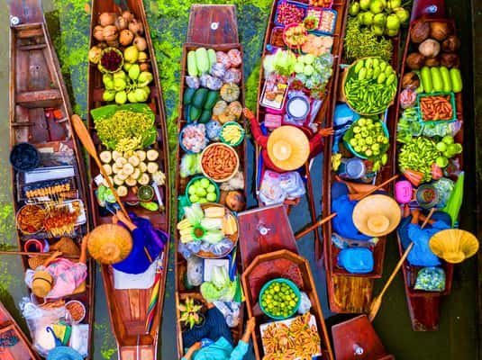 Bangkok: Floating Market and Train Market Experience