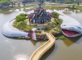 Bangkok: Samut Prakan Ancient City and Erawan Museum Ticket side 2