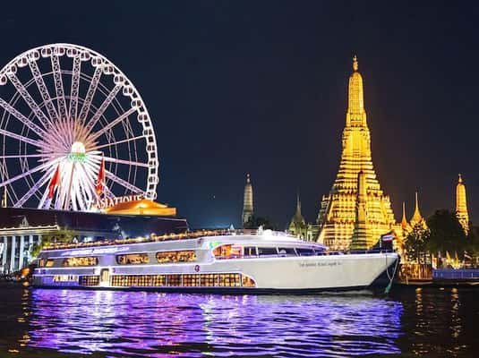 Bangkok: White Orchid Chao Phraya Dinner Cruise free Beer