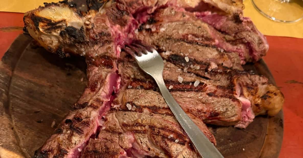 Florence: Food Walking Tour with Local Steak and Tuscan Wine side 1