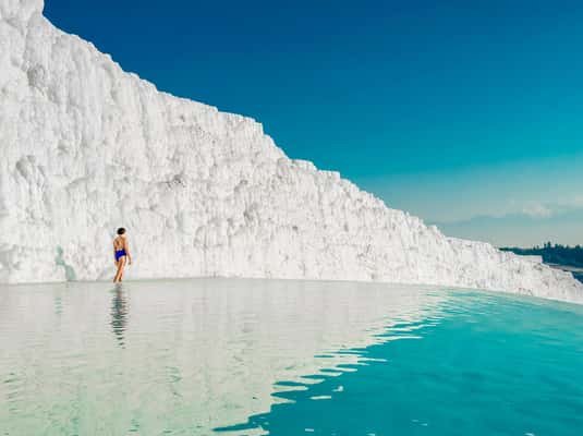 From Antalya/Kemer: Pamukkale & Hierapolis Day Trip w/Meals