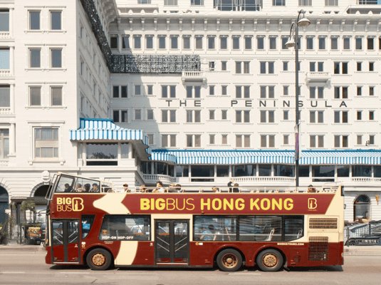 Hong Kong: Big Bus Hop-On Hop-Off Tour & Optional Peak Tram
